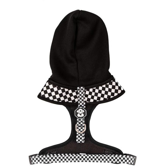 Checkerboard Dog Hoodie Harness