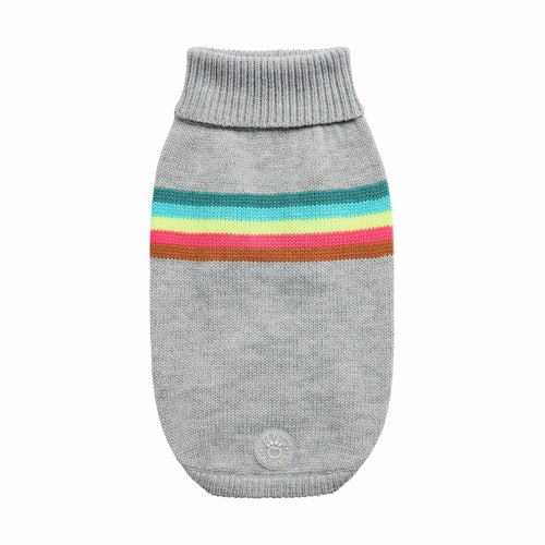 Retro Dog Sweater Grey