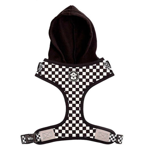 Checkerboard Dog Hoodie Harness