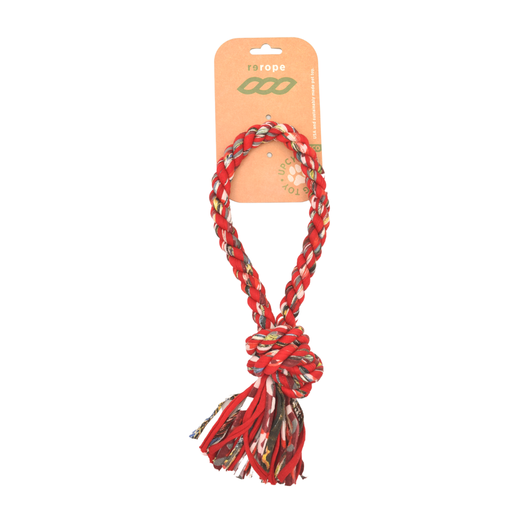 Looper Upcycled Fabric Rope Dog Toys