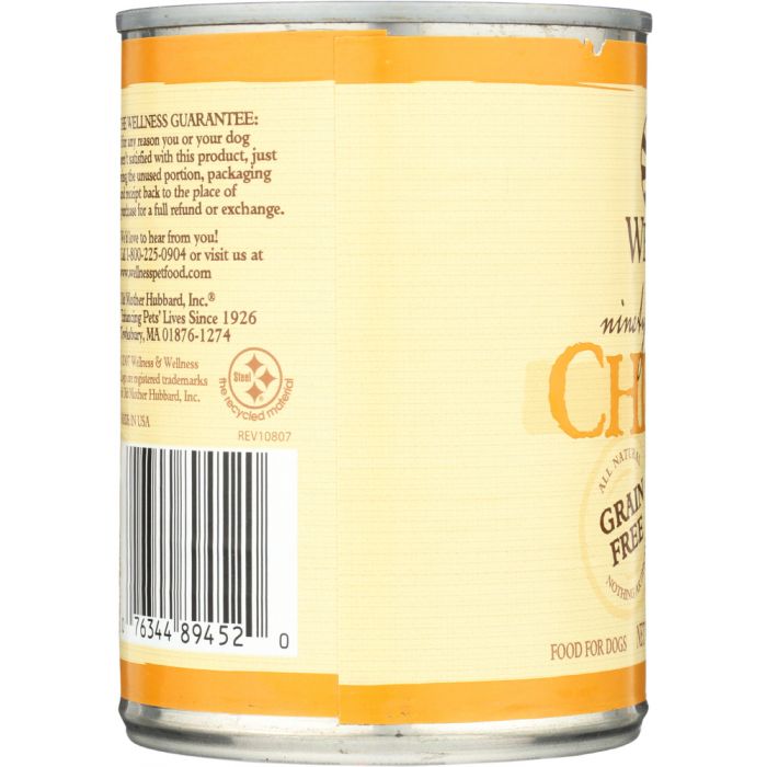 WELLNESS: Dog Food 95% Chicken, 13.2 oz