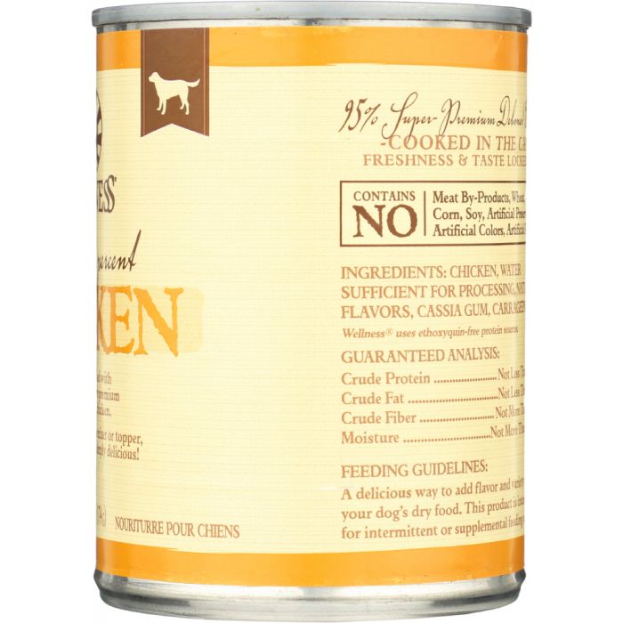 WELLNESS: Dog Food 95% Chicken, 13.2 oz
