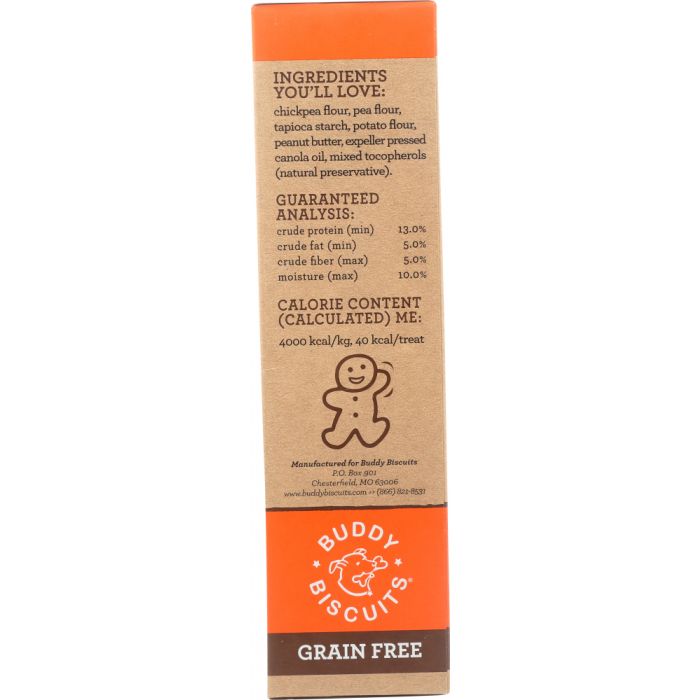 BUDDY BISCUITS: Baked Peanut Butter Dog Biscuits, 14 oz