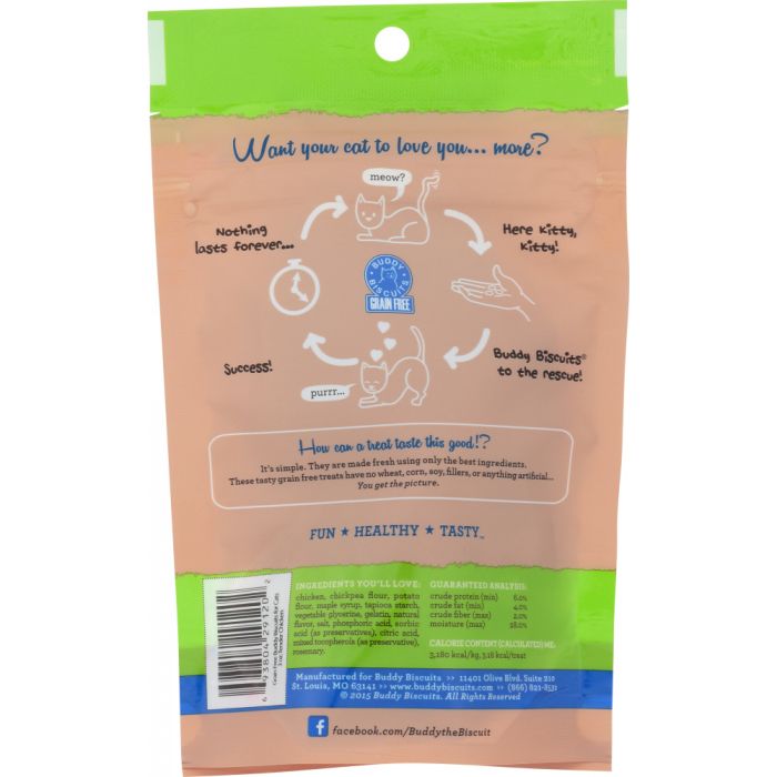 BUDDY BISCUITS: Tender Chicken Cat Treats, 3 oz