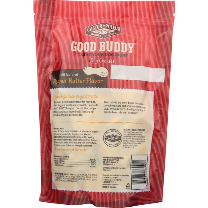 CASTOR & POLLUX: Dog Cookies Peanut Butter Flavor, 16 oz