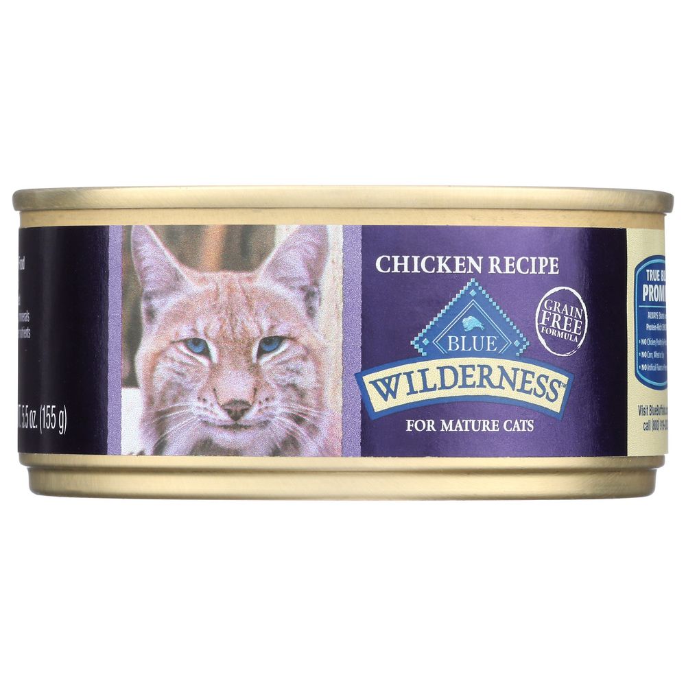 BLUE BUFFALO: Wilderness for Mature Cat Food Chicken Recipe, 5.50 oz