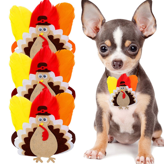 Thanksgiving Dog Bowtie