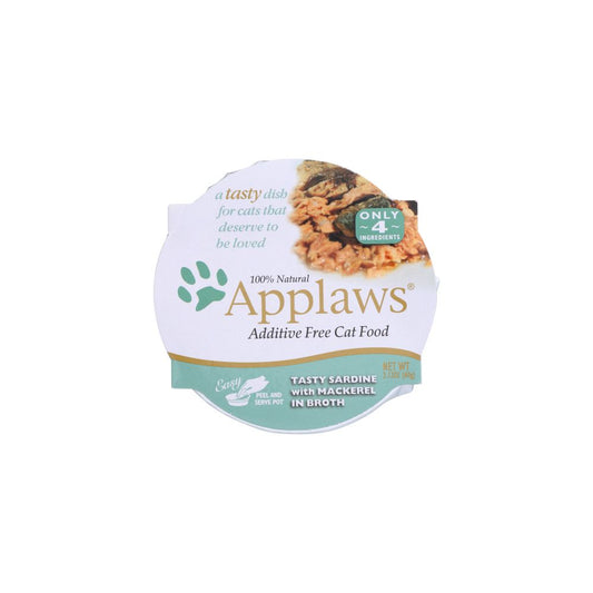 APPLAWS: Tasty Sardine With Mackerel in Broth, 2.12 oz