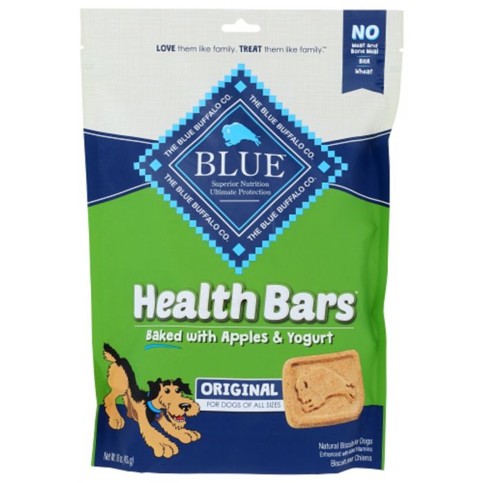 BLUE BUFFALO: Health Bars Baked with Apples and Yogurt Crunchy Dog Biscuits