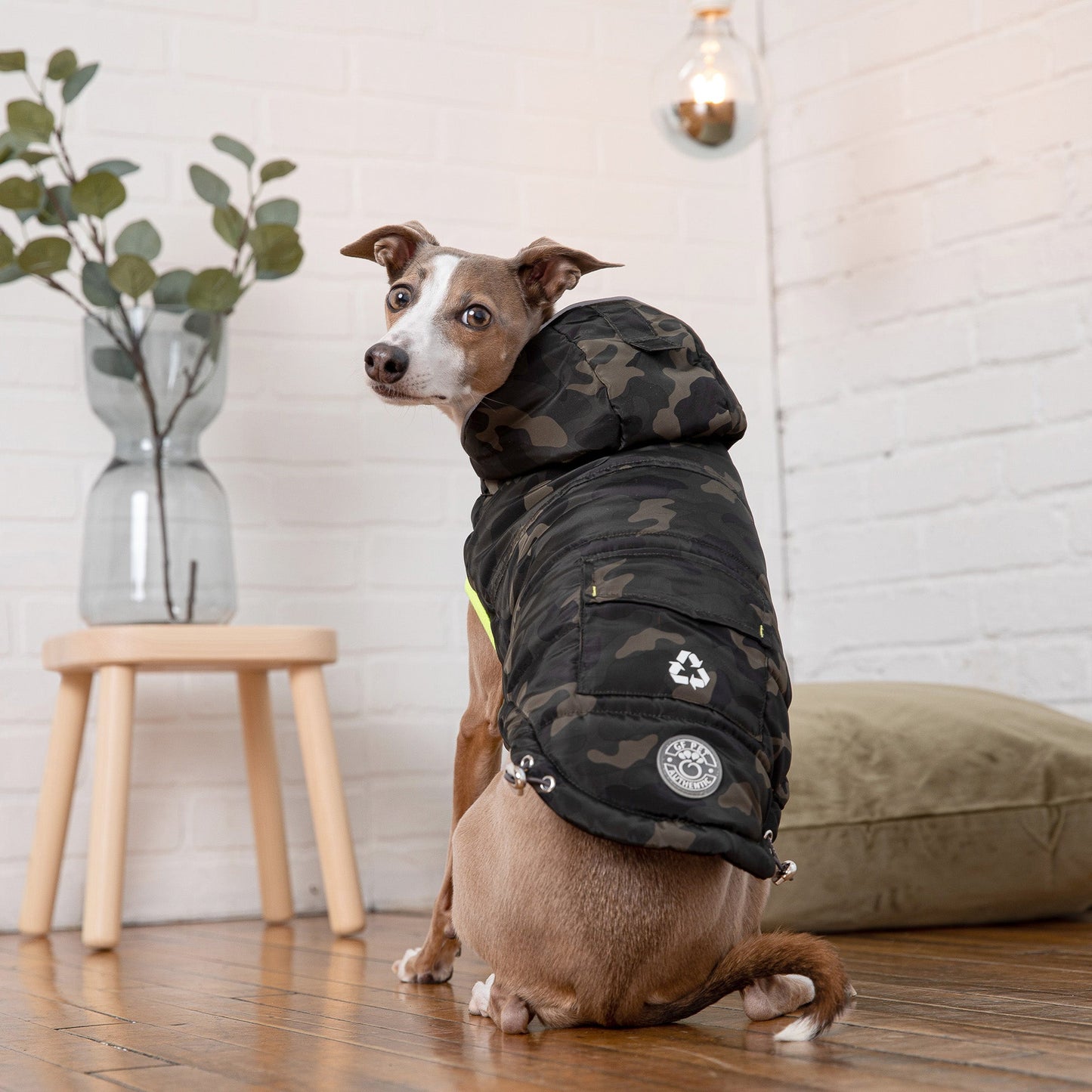 Recycled Parka Dog Jacket Camouflage