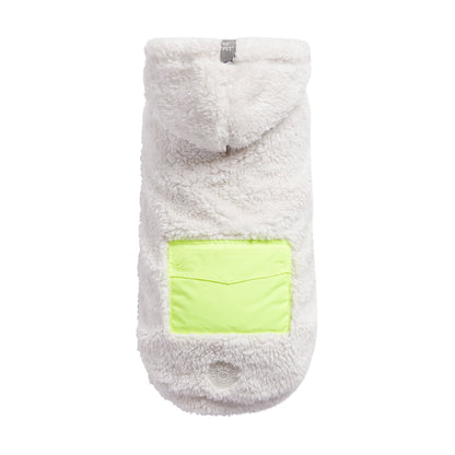 Soft Sherpa Fleece Hoodie - White