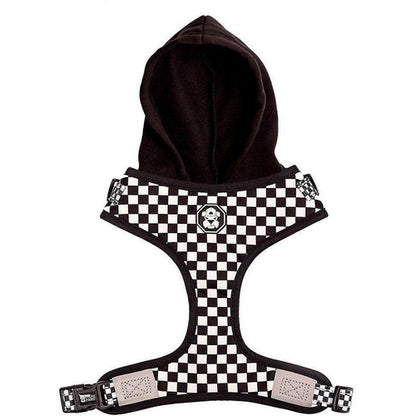 Checkerboard Dog Hoodie Harness