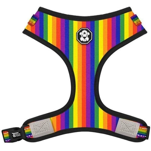 Adjustable Mesh Dog Harness Pride Flag