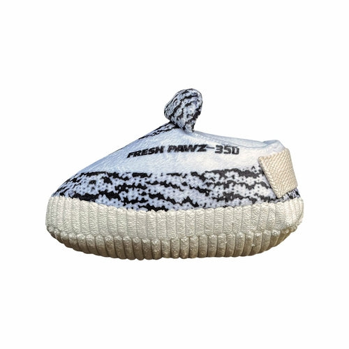 Sneaker Zebra Plush Dog Toy