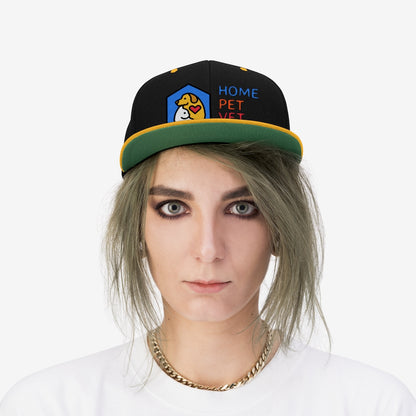 Unisex Flat Bill Hat