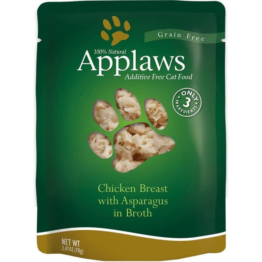 APPLAWS: Cat Food Chicken Breast with Asparagus in Broth, 2.47 oz