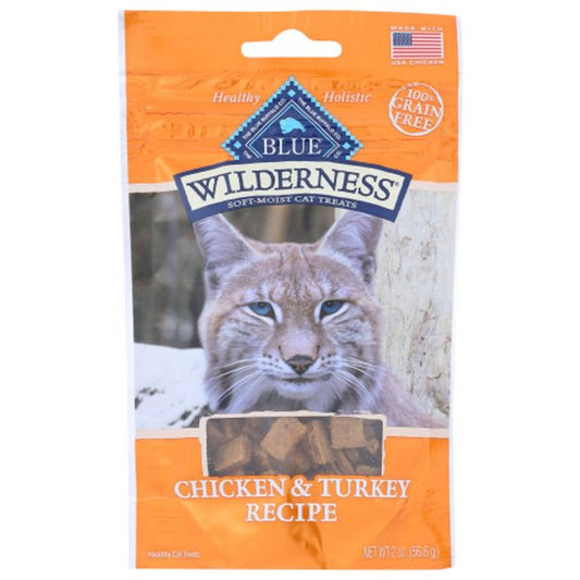 BLUE BUFFALO: Wilderness Chicken and Turkey Recipe Cat Treats